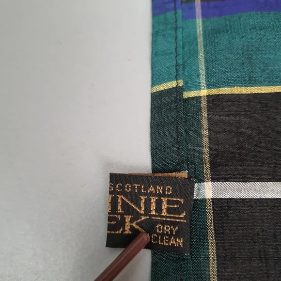 Silk check scarf - Picture 3 of 3